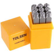 Tolsen 9 Pcs Steel Number Figure Punch Set 6 mm image