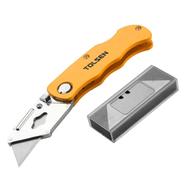 Tolsen Folding Utility Cutter Quick with 5pcs Refill 61x19 mm Box Cutter image