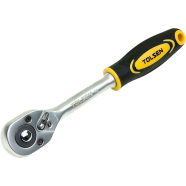 Tolsen Quick Release Reversible Socket Ratchet Wrench 3/8 inch Square Drive Industrial Series - Model : 15119 image