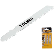 Tolsen T118B Jigsaw Blades Set 75mm 12tpi Wood Industrial 5pcs image