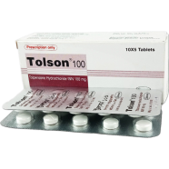 Tolson 100 mg Tablet 10's strip image