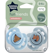 Tommee Tippee Fun Friends Orthodontic Soothers 6-18 Months, Set of 2 image
