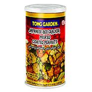 Tong Garden Japanese Rice Cracker Mixed Coted Peanuts - Tall Can 150gm image