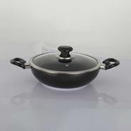 Topper Non Stick Regular Karai with Lid (Black) - 22 CM image
