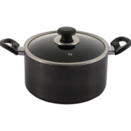 Topper Nonstick Glamour Casserole with Lid Ash 24cm image