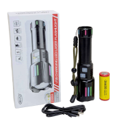 Kezu KH-J588 Rechargeable Flashlight – Long Distance Zoom Light with Laser (1 Battery) image