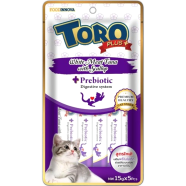 Toro Plus Cat Treat - White Meat Tuna with Scallop For All Age Cats (15g x 5) | plus Prebiotic - Digestive System | Cat Snacks image
