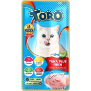 Toro Toro Lickable Cat Treat - Tuna Plus Fiber For All Age Cats (5*15g) | Cat Snacks image
