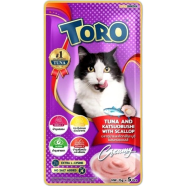 Toro Toro Lickable Cat Treat - Tuna and Katsuobushi with Scallop For All Age Cats (5*15g) | Cat SnacksToro Toro Lickable Cat Treat - Tuna and Katsuobushi with Scallop For All Age Cats (5*15g) | Cat Snacks image