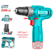 Total TDLI12428 Lithium-Ion Cordless Drill (12V) image