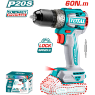 Total TDLI206021 Lithium-Ion Compact Brushless Cordless Drill (20V) image