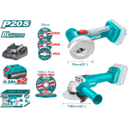 Total TOSLI2211410 Li-ion Cordless A/G Combo Set (20V) image