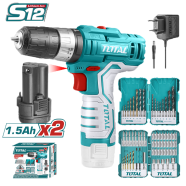 Total TOSLI23022 Lithium-Ion Impact Drill Combo Kit (12V) image