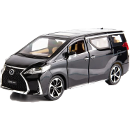 Toyota Alphard Vellfire Diecasts Car Luxury MPV Simulation Steering Shock 1:24 Children Gift image