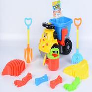Toys Heavy Duty Friction Powered Cartoon Dumper Truck for Kids,11pcs sand beach truck. - C174 icon