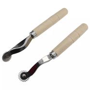 Tracing wheel wooden handle, toothed metal wheel, extra sharp (1 pc) image