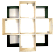 Transforming Walls into Artful Showpieces Storage | Elegant Wall Shelf | Beautifully Organized Home Decor | Unique Wall Shelf Multicolor 9 Ghore icon