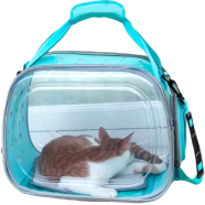 Transparent Cats Carrier Travel Cage Bag Breathable Pet Carriers Small Dog Backpack Handbag For Kitten Any Colour 1Pcs image
