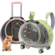 Transparent Pet Trolley Bag with Backpack For Dogs and Cats icon