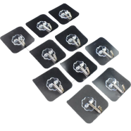 Transparent Wall Hooks Nat Soho (10 Pcs) icon