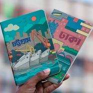 Travel Size Dhaka and Chattogram(Ocean) Graph Grid Notebook 2-Pack image