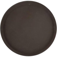 Tray Fiber Non-Slip Brown 18.0 Inch Round image