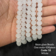 Trendy 8mm Colorful Round Beads String 100 Pcs For Diy Jewelry Making image