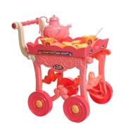 Trolley Tea Set Toy Mini Kitchen Tableware Pretend Play image