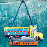 Truck Marble Stone Wall Hanging Replica image