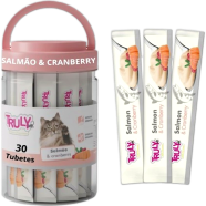Truly - Cat Creamy Lickable Treats Salmon and Cranberry Jar 30pcs 420g image