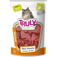 Truly Delight Mini Hearts Chicken and Fish Cat Treat 50gm image