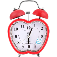 Twin Bell Alarm Table Clock Apple Retro Gonti Red image