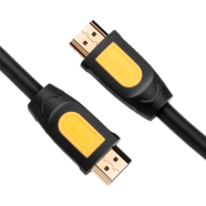UGREEN 10129 HDMI Round Cable 2m (Yellow/Black) image