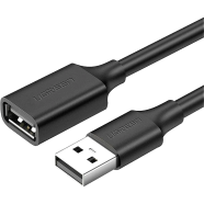 UGREEN 10316 USB 2 A Male to A Female Cable 2m (Black) US103 image