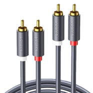 UGREEN 10518 2RCA Male to 2RCA Male Cable 2m (Black) AV104 image