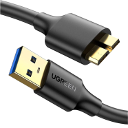 UGREEN 10840 USB 3.0 A Male to Micro USB 3.0 Male Cable 0.5m (Black) US130 image