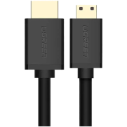 UGREEN 11167 Mini HDMI to HDMI Cable 1.5m (Black) HD108 image