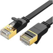 UGREEN 11265 Cat 7 U/FTP Lan Cable Flat Design 10m (Black) NW106 image