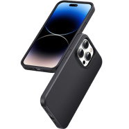 UGREEN 15034 Silky Silicone Protective Case for iPhone 14 Pro Max (Black) LP632 image