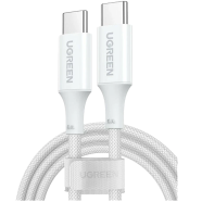 UGREEN 15267 USB-C to USB-C Silicone Fast Charging Cable White 1m US557 image