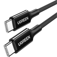 UGREEN 15275 USB-C to USB-C Silicone Fast Charging Cable Black 1m US557 image