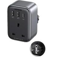 UGREEN 15290 Travel Plug Adapter with 4-in-1 USB Charging Ports (2A1C 30W Max) CD314 image
