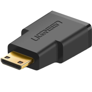 UGREEN 20101 Mini HDMI Male to HDMI Female Adapter (Black) image
