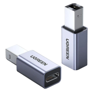 UGREEN 20120 USB2.0 USB-C/F to USB2.0 B/M Adapter Aluminum Case US382 image