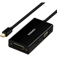 UGREEN 20418 Mini DP to HDMI/VGA/DVI Converter (Black) MD114 image