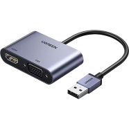 UGREEN 20518 USB 3.0 to HDMI Plus VGA Converter CM449 image