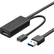 UGREEN 20826 USB 3.0 Extension Cable 5m (Black) US175 image