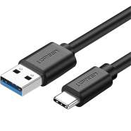UGREEN 20882 USB 3.0 A Male to Type C Male Cable Nickel Plating 1m (black) US184 image