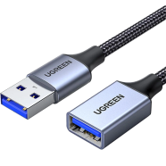 UGREEN 25285 USB-A Male to USB-A Female Extension Cable Black 5m US115