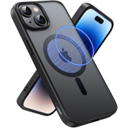 UGREEN 25400 Black Frame Frosted Back Plate Magnetic Protective Case for iPhone15 6.1-inch ( Transparent) LP748 image